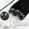 thumbnail image 2 of Micro Ring Hair Extensions Human Hair Dark Black Micro Ring Hair Extensions Micro Ring Human Hair Extensions Micro Ring Hair Extensions Human Hair Bla, 2 of 5