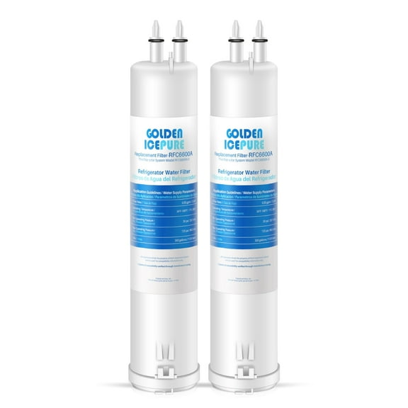 GOLDEN ICEPURE RFC6600A Refrigerator Water Filter Replacement for 4396841, EDR3RXD1, Everydrop® Filter 3, 4396710, Kenmore® 9030, 9083, 46-9083, 46-9030,2PACK