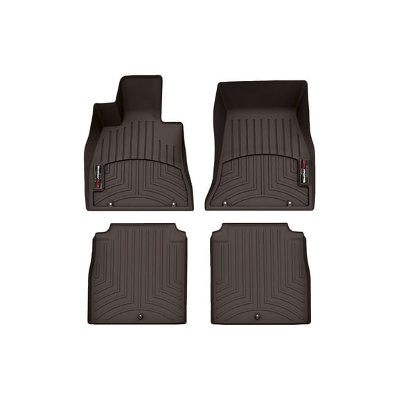 WeatherTech Custom Fit FloorLiners compatible with 2023-2026 Genesis G90 - 1st & 2nd Row (2-pc. Rear Liner), Cocoa