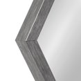 thumbnail image 4 of Kate and Laurel Laverty Modern Hexagon Framed Mirror, 24 x 26, Dark Silver, Geometric Wall Decor, 4 of 8