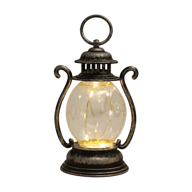 CSChome Handle Lantern Retro Style LED Hanging Lantern Soft-Powered Night Light Party Decoration