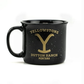 Zak Designs Yellowstone 16 Ounce Camper Mug, Dutton Ranch
