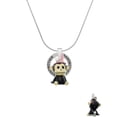 thumbnail image 2 of Delight Jewelry Resin Monkey with Bunny Ears Silvertone Grandmother Ring Charm Necklace, 18", 2 of 4