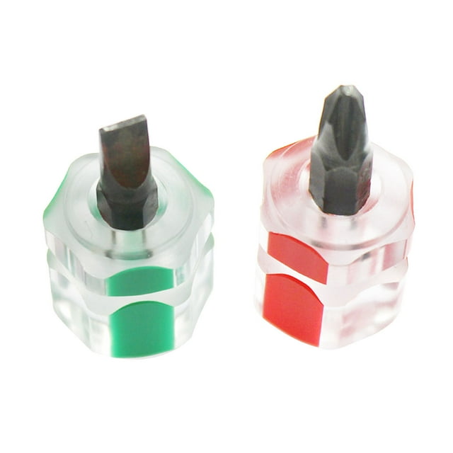 Juego de 4 Mini Destornilladores de Cabeza Recta Inteprter para Reparación de Máquinas de Coser