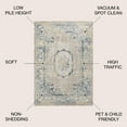 thumbnail image 2 of JONATHAN Y MODERN PERSIAN 3 x 5 Area Rug, Rosalia Cottage Medallion - Navy/Beige, MDP401C-3, 2 of 11