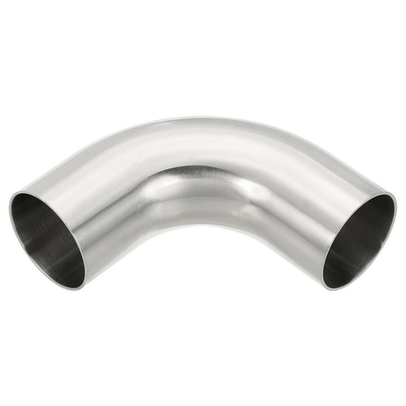 90 Degree Mandrel Bend Elbow, 1 3/4 Inch OD Steel Exhaust Elbow Piping Connector 105mm 316 Stainless, 1 Pack