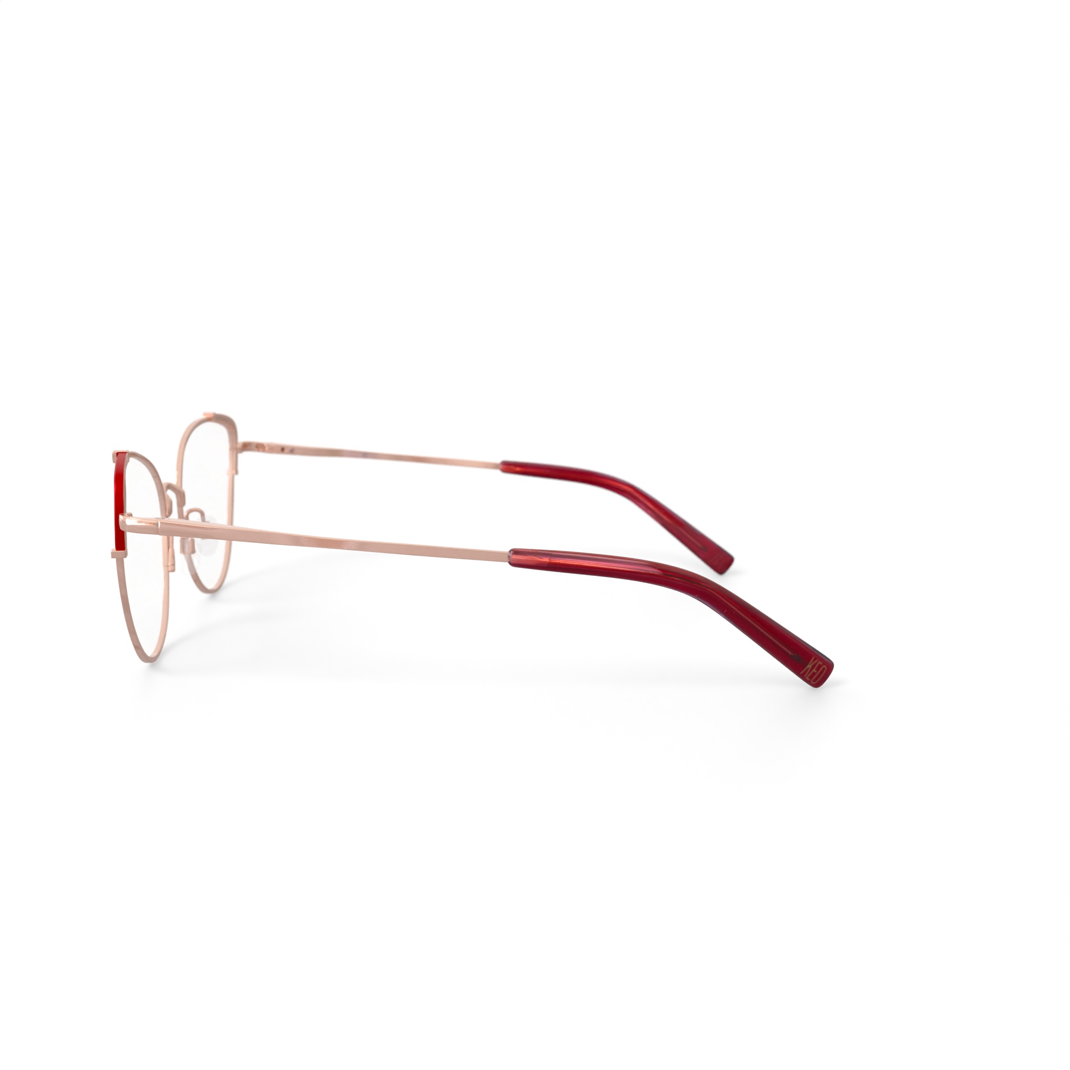 Keo Women’s Kezia Cat Eye Prescription Eyeglasses with Case, Gold
