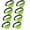 Green, variant on Stcellnmex 8 Pack Neon Fanny Pack Oxford Cloth Adjustable Belt Waist Bag For Party Running Hiking Travel Red