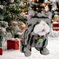 thumbnail image 5 of MERIGLARE Walking Cat Toy Electronic Walking Kitty Figure with Role Playing And Recording Abilities Suitable for Early Childhood Development Parent Child Gray, 5 of 6