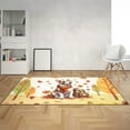 thumbnail image 2 of Welcome Fall Bull Terrier Enjoys School Time Autumn Fall Leaves Indoor Rug Bully Dog Lovers Gifts Idea Carpet Living Bed Room Sofa Home Decor - 02013, 2 of 5