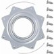 thumbnail image 1 of Plataforma giratoria cuadrada de 360 grados con rodamiento de bolas de acero para encimera de cocina y despensa (4"), 1 of 5