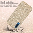 thumbnail image 4 of Compatible with Samsung Galaxy A50 Case, Glitter Sparkly Samsung Galaxy A50 Phone Case with Slim Silicone Shockproof Protective Bumper Cover for Cute Girls Women (Gold), 4 of 14