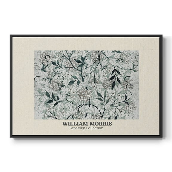 Vintage Abstract Print-XXXV Framed in Black Wood Gallery Wrapped Canvas 17 in. x 25 in.