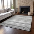 thumbnail image 6 of Addison Rugs Mayfield Washable Transitional Stripes Ivory Rectangle Rug, 3' x 5', 6 of 6