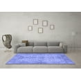 thumbnail image 3 of Ahgly Company Machine Washable Indoor Rectangle Oriental Blue Traditional Area Rugs, 5' x 7', 3 of 4