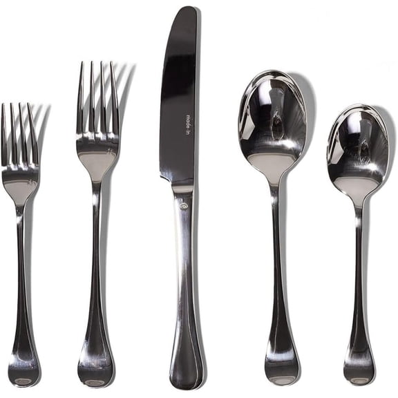 Made In Cookware - Flatware Set - 4 Place Settings (20 Piece Set) - Crafted In Italy
