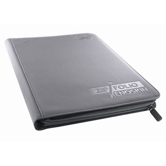 Ultimate Guard Zipfolio 360 - 18-Pocket XenoSkin Portfolio, Grey