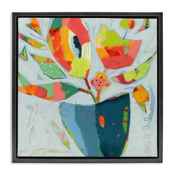 Getting My Groove On Black Framed Floater Canvas Wall Art, design by Dianna Fritzler