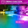 thumbnail image 3 of RGB Flood Light Outdoor Indoor LED 50W Equivalent to 500 Watts, 5700K Daylight White Floodlights, Color Changing Stage Landscape Lighting with Remote, Waterproof IP66-2 Pack, 3 of 6