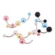 thumbnail image 3 of 10 piezas Piercings corporales Joyas coloridas Botón Barra de del del vientre, 3 of 7