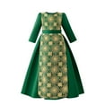 thumbnail image 1 of Odeerbi Niñas Vestido Retro Vintage Musulmán Bordado Islámico Oración Vestido Algodón Princesa Vestidos de Noche Vestidos Formales Túnica Manga Larga, 1 of 9