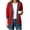 Red, variant on QIYAGBSA Cardigan Sweaters for Women Denim Patchwork Button Down Ribbed Knit Long Sleeve Fall Winter Casual Mid Length Tops with Pockets