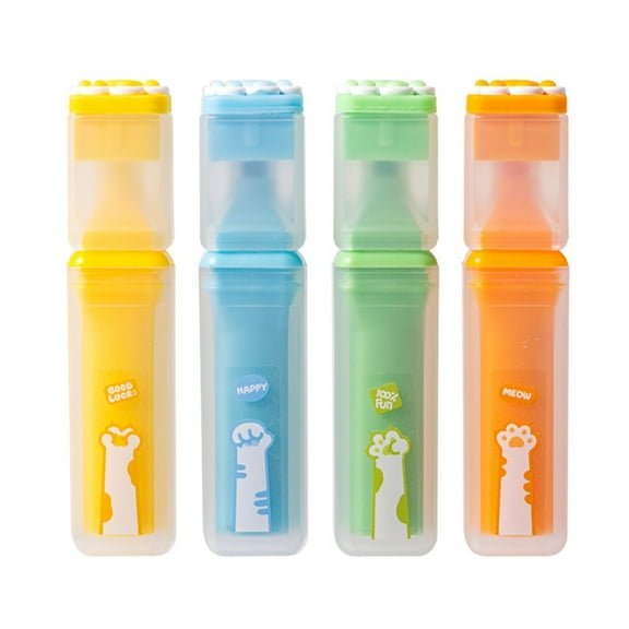 4Pcs Highlighter Pen with Broad Chiseled Tip 4 Color Highlighter Marker Pen Quick Dry for Journal Scrapbooking Coloring