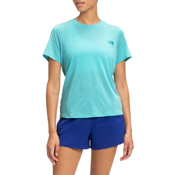 The North Face Women Wander Twist-Back Short Sleeve T-Shirt, MauiBlue ,XXL