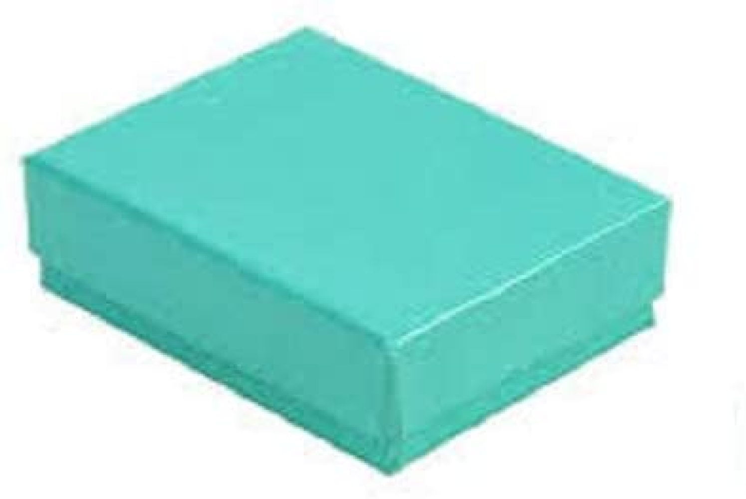 50 Teal Blue Cotton Filled Jewelry Gift Boxes  2 5/8" X 1 1/2" 