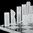 thumbnail image 6 of OnDisplay 3D Luxe Acrylic Smoke & Frost Luxury Laser-Cut Chess Set, 6 of 7