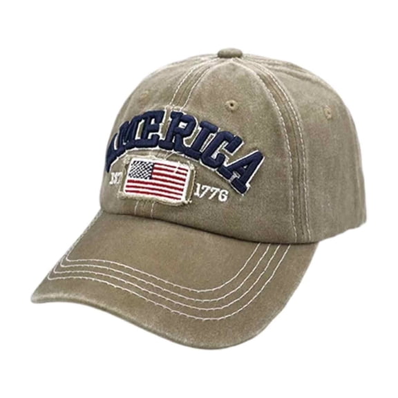 Babaley Unisex Baseball Cap Letter Embroidery Vintage Washed Cotton Dad Hat Curved Brim Adjustable Sun Hat Casual Daily Headwear