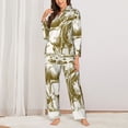 thumbnail image 2 of Lsque Cattle Drive By Two Cowboys 1 Pattern Long Sleeve Pajama Set for Women - Soft 2-Piece Sleepwear and Loungewear Set with Pockets, Comfy Nightwear-Medium, 2 of 7