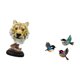 thumbnail image 5 of Escultura de mesa,Escultura de cabeza de tigre,estatua moderna de mesa,Figura decorativa de cabeza de animal de resina para escritorio,Colgante de pared con forma de pájaro,Arte de pared de, 5 of 8