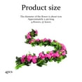 thumbnail image 2 of 4 Pack (230cm) Artificial Rose Vine Flowers Plants Fake Flower Vine for Weddings Home Party Garden Craft Art Decor-Rose red, 2 of 5