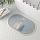 thumbnail image 2 of Strip of Bedside Carpet Oval Imitation Cashmere Safe and Odorless 40 * 60cm (15 * 23in) Non Slip Back Study Room Living Room, 2 of 5