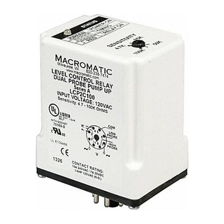 Macromatic Control Relay Dual Pump Down 120V LCP2D100 price history on PriceWatchPro