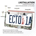 thumbnail image 3 of Aluminum License Plate Frame 2 Pack Car Exterior Accessory Car Tag Holder for Front Rear Plates Cars Decor Beautiful Winter Forest Painting, 3 of 7