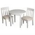 thumbnail image 2 of Children's White Round Table with 2 matching Upholstered Chairs, 2 of 2