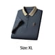 thumbnail image 5 of Camisa de manga corta para hombre, camisetas informales a la moda con solapa que absorbe el sudor, camisas de manga corta para hombre, informales para , Gris XL, 5 of 8