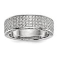 thumbnail image 1 of Sterling Silver & CZ Brilliant Embers Ring Size 6, 1 of 3