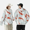 thumbnail image 6 of Balery Koi Fish Corals,Spring Summer Men's Women's UPF 50+ Sun Protection Lightweight Hoodie Performance Long Sleeve Shirt for Fishing Running-XX-Large, 6 of 9