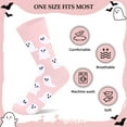 thumbnail image 2 of Funny Halloween Socks for Women & Teen Girls - Ghost Spooky Fun Cute Womens Novelty Crazy Funky Dress Crew Socks - Halloween Gifts Stockings Costumes, 2 of 7