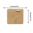 thumbnail image 6 of Sun Visor Storage Organizer, Sunglasses Holder And Card Sleeve Pocket, Storage Pouch For Car Truck SUV Accessories, Pocket Organizer For Driving License, Insurance, Pen, Chapstick-orange, 6 of 6