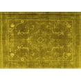 thumbnail image 1 of Ahgly Company Machine Washable Indoor Rectangle Persian Yellow Traditional Area Rugs, 5' x 7', 1 of 4