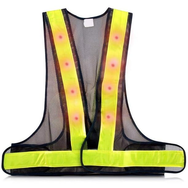 wolftale High Visibility LED Light Safety Vest Reflective Vest