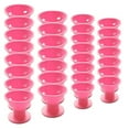 thumbnail image 2 of Tignapoo Pink Silicone Hair Roller Set for DIY Styling - 15 Large & 15 Small Heat-Free Curlers with Wig Cap, Safe for All Hair Types, Perfect for Home Use, 2 of 7
