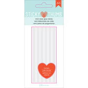 Sticky Thumb Mini Hot Glue Sticks-Clear 4"X.28" 24/Pkg