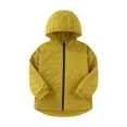 thumbnail image 4 of Eltusu Toddler Boys Waterproof Jackets, Windproof Hooded Warm Athletic Winter Outerwear Yellow Size 2-3T, 4 of 5