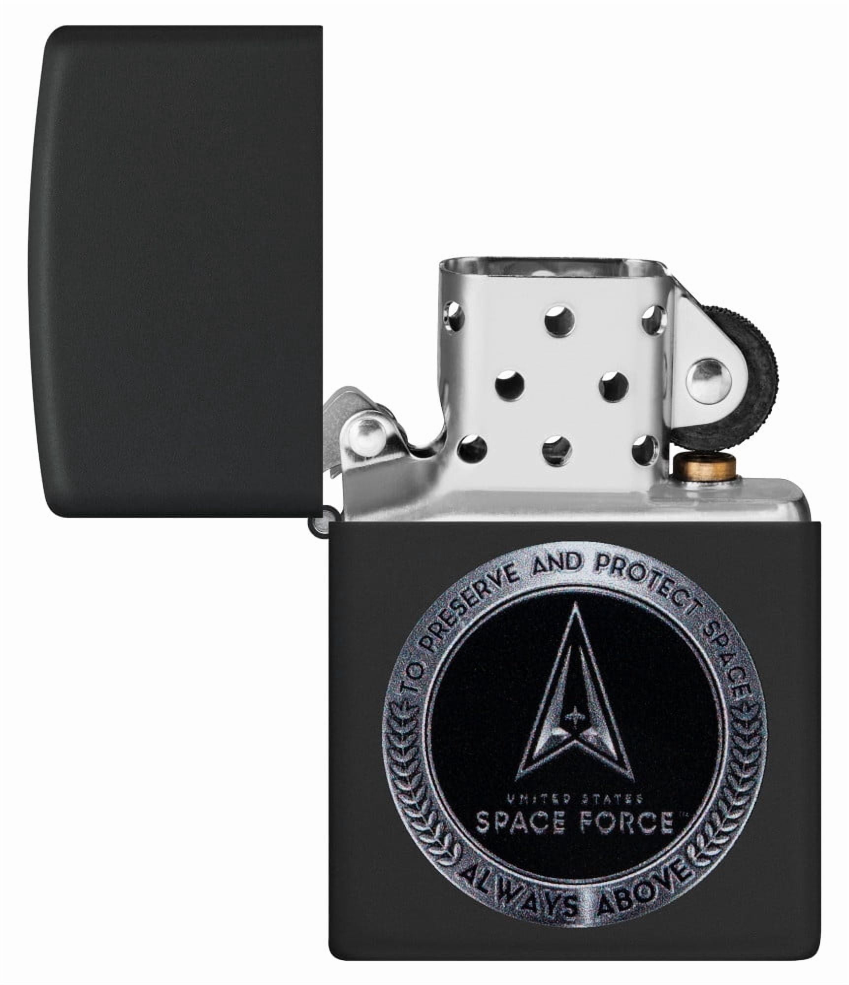 Zippo 48548 U.S. Space Force Design Black Windproof Pocket Lighter