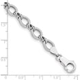 thumbnail image 3 of 14K White Gold Fancy Bracelet (7 X 8) Made In Turkey sf2098-7, 3 of 5